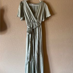 Sage bridesmaid dress